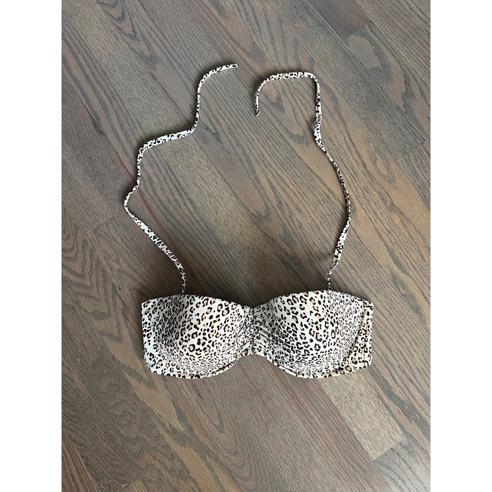 Victoria's Secret Tan Leopard Print Bikini Top